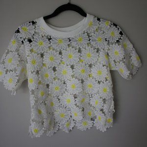 Daisy Cut-Out Crop Top
